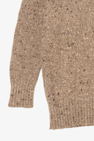 Vintage Beige Renee Tener For Outlander Elbow Pads Sweater (1970s)