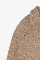 Vintage Beige Renee Tener For Outlander Elbow Pads Sweater (1970s)