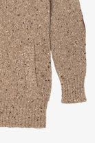 Vintage Beige Renee Tener For Outlander Elbow Pads Sweater (1970s)