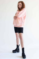 Pink Floral Panel Sweatshirt