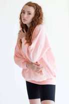 Pink Floral Panel Sweatshirt