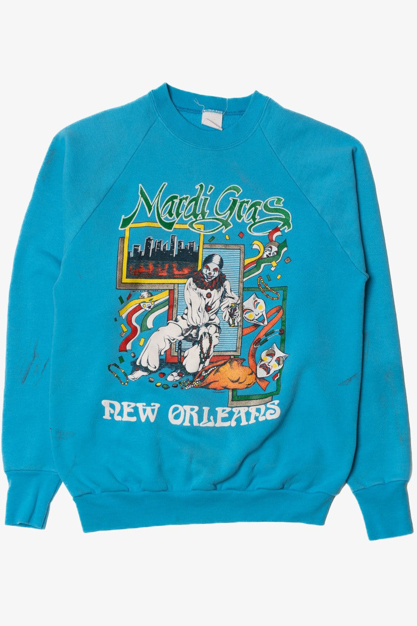 Vintage "Mardi Gras New Orleans" Celebration Sweatshirt