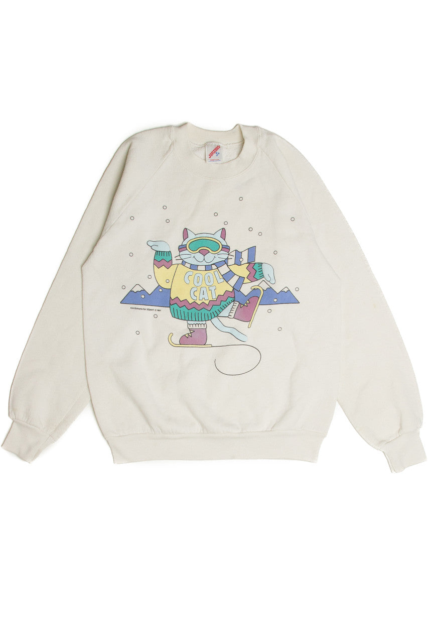 Vintage Cool Cat Sweatshirt