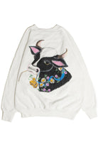 Vintage Cow Graphic Sweatshirt