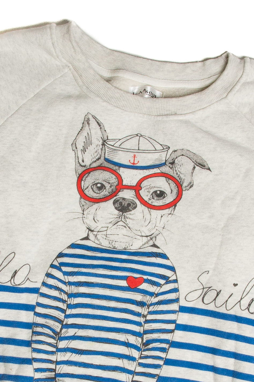 Vintage Hello Sailor Dog Sweatshirt