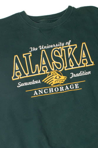 Vintage University of Alaska Anchorage Seawolves Sweatshirt