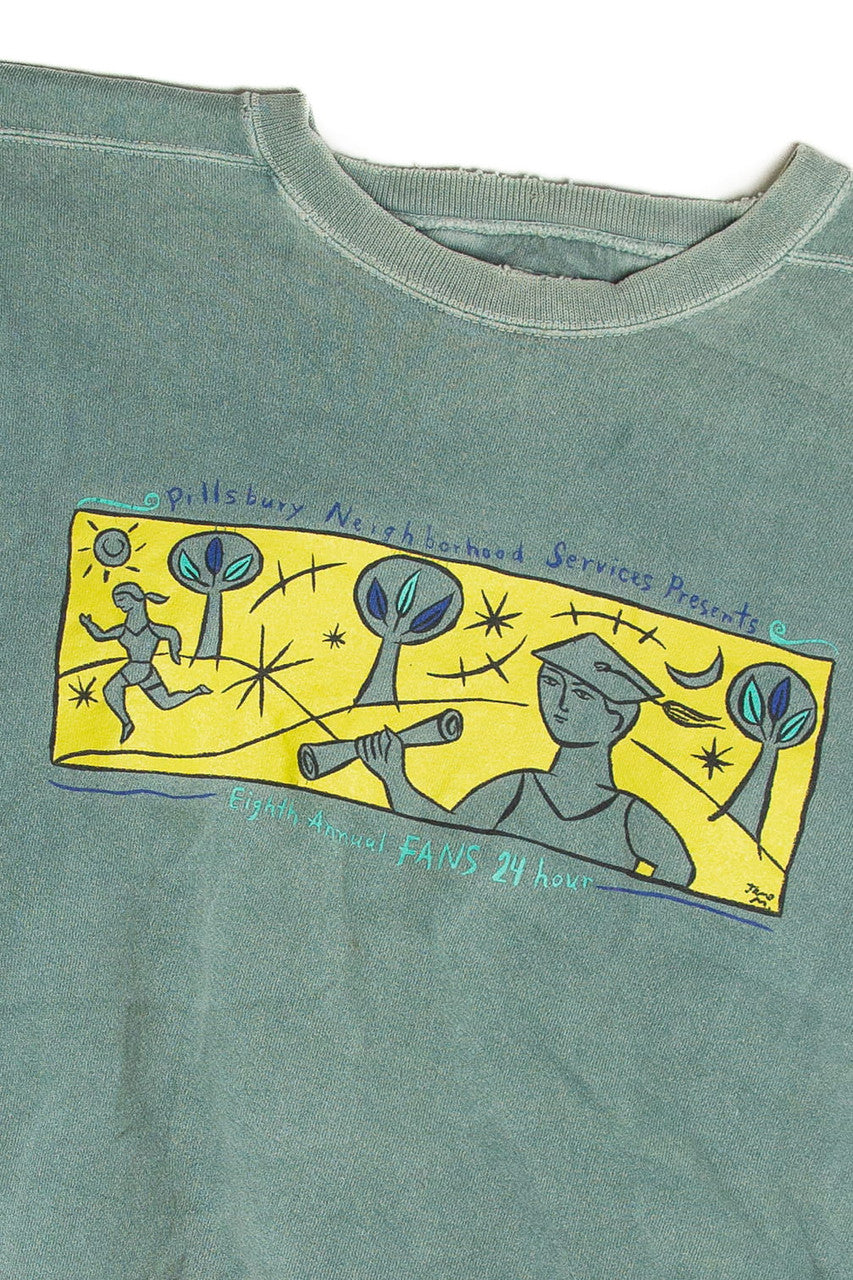 Vintage Pillsbury Neighborhood FANS 24 Hour Sweatshirt 