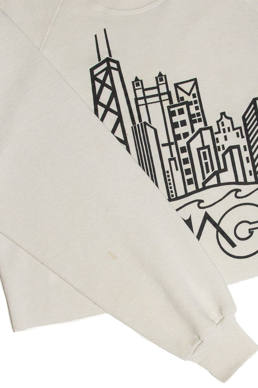 Vintage Chicago Cropped Sweatshirt (1988)