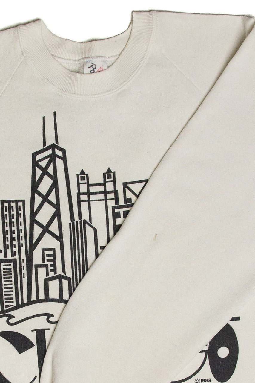 Vintage Chicago Cropped Sweatshirt (1988)