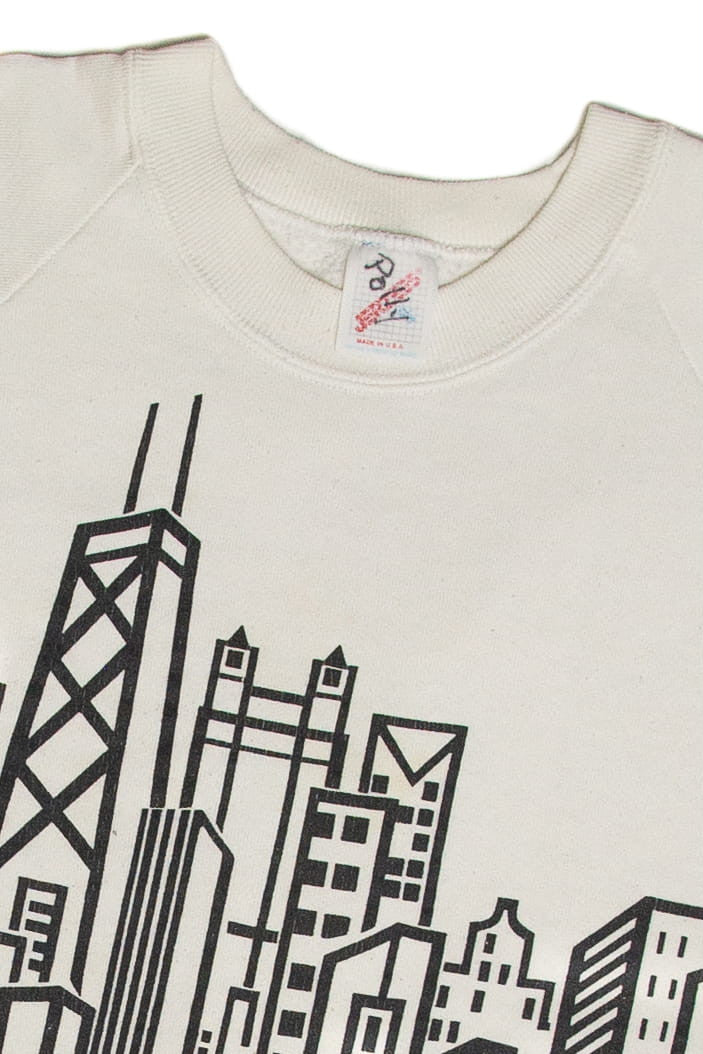 Vintage Chicago Cropped Sweatshirt (1988)
