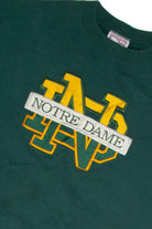 Vintage Embroidered Notre Dame Sweatshirt