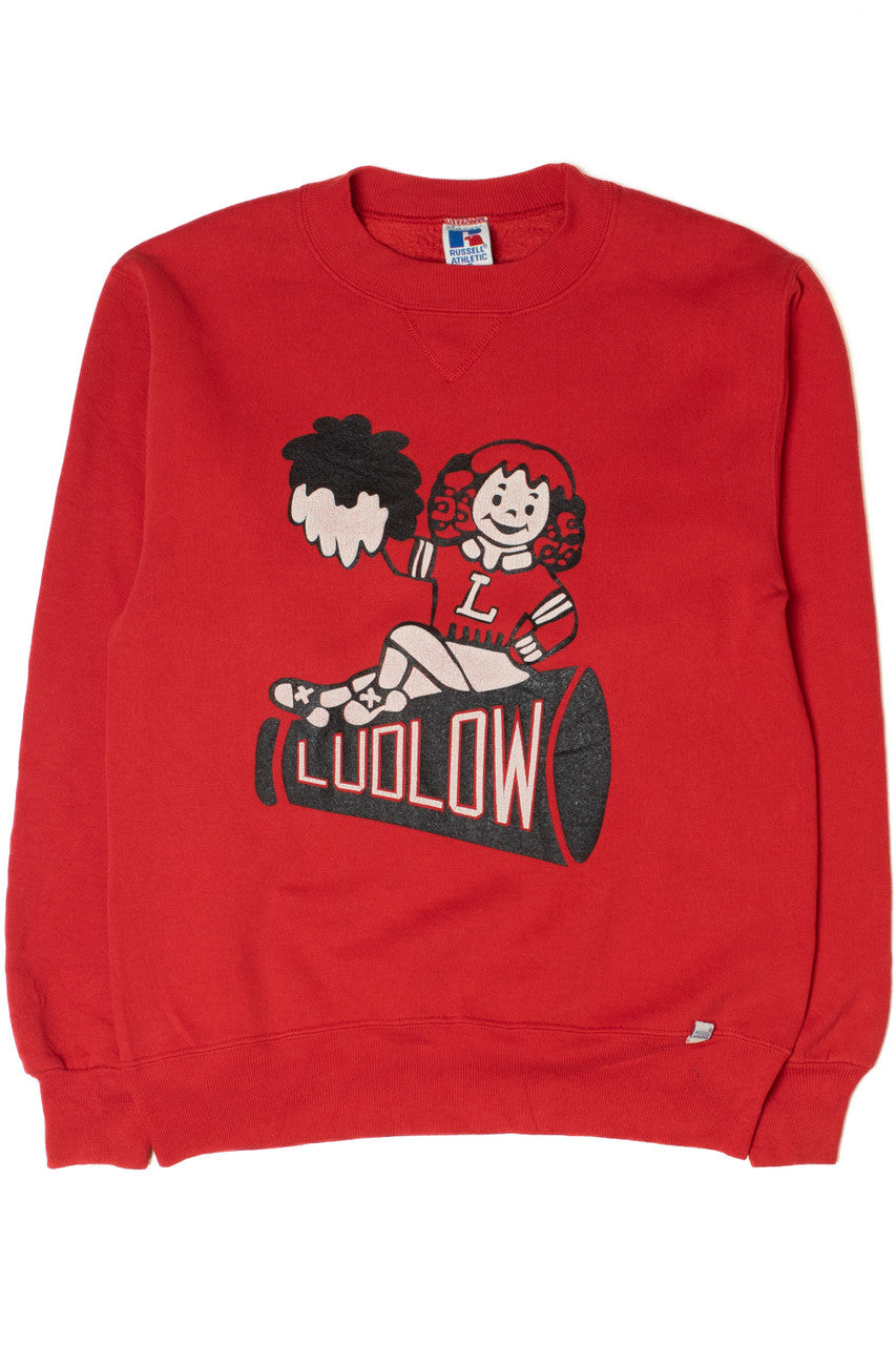 Vintage Ludlow Cheerleader Russell Athletic Sweatshirt