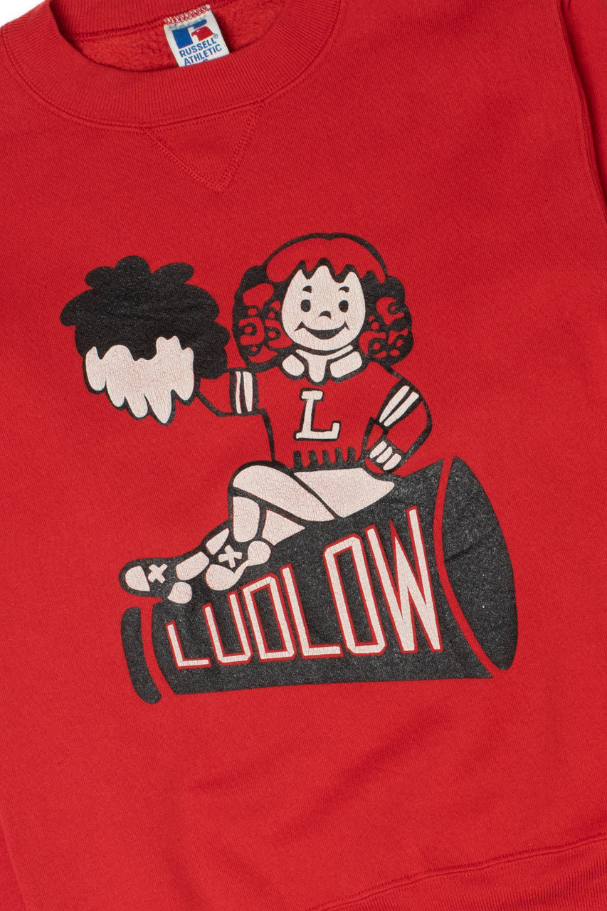 Vintage Ludlow Cheerleader Russell Athletic Sweatshirt