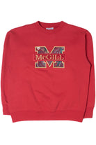 Vintage McGill University Paisley Applique Sweatshirt