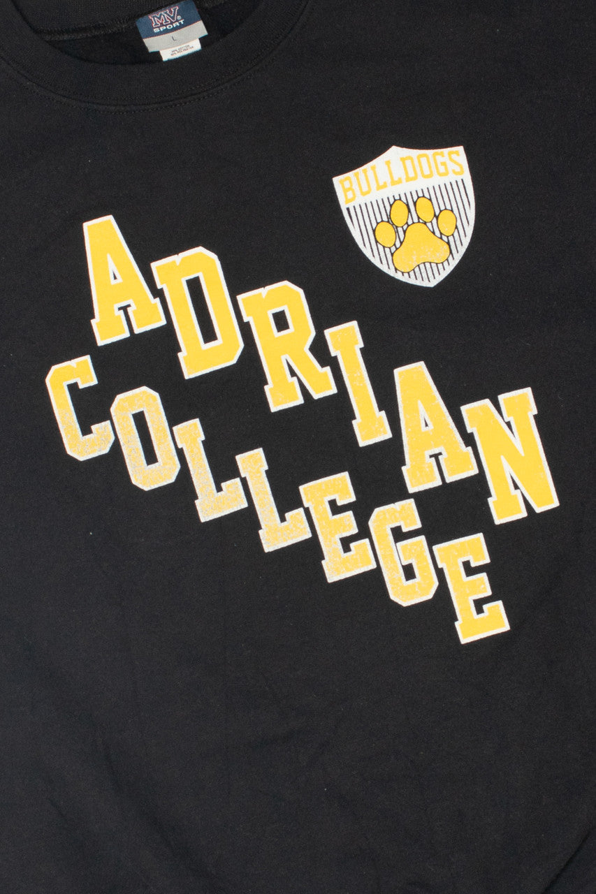 Vintage Adrian College Bulldogs Logo Sweatshirt