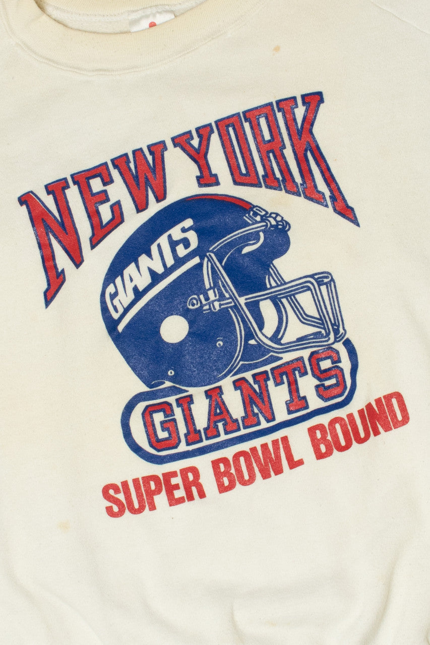 Vintage 1980's New York Giants "Super Bowl Bound" Sweatshirt
