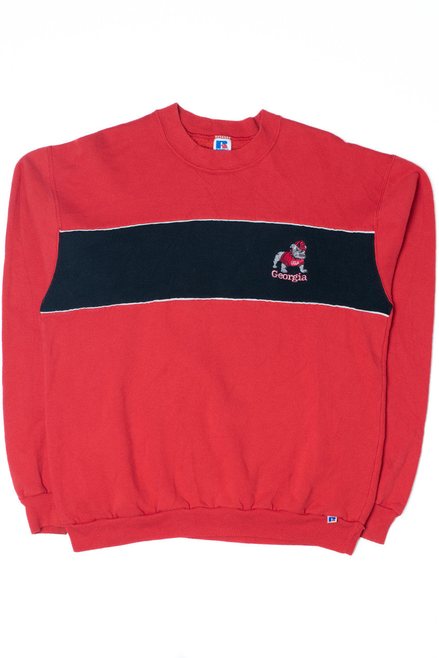 Vintage University of Georgia Bulldogs Mascot Logo Sweatshirt