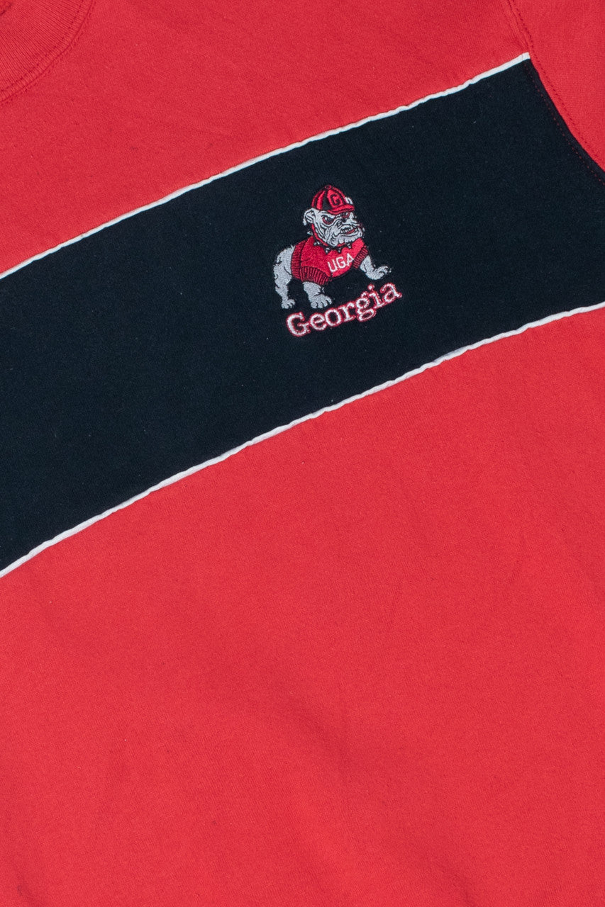 Vintage University of Georgia Bulldogs Mascot Logo Sweatshirt