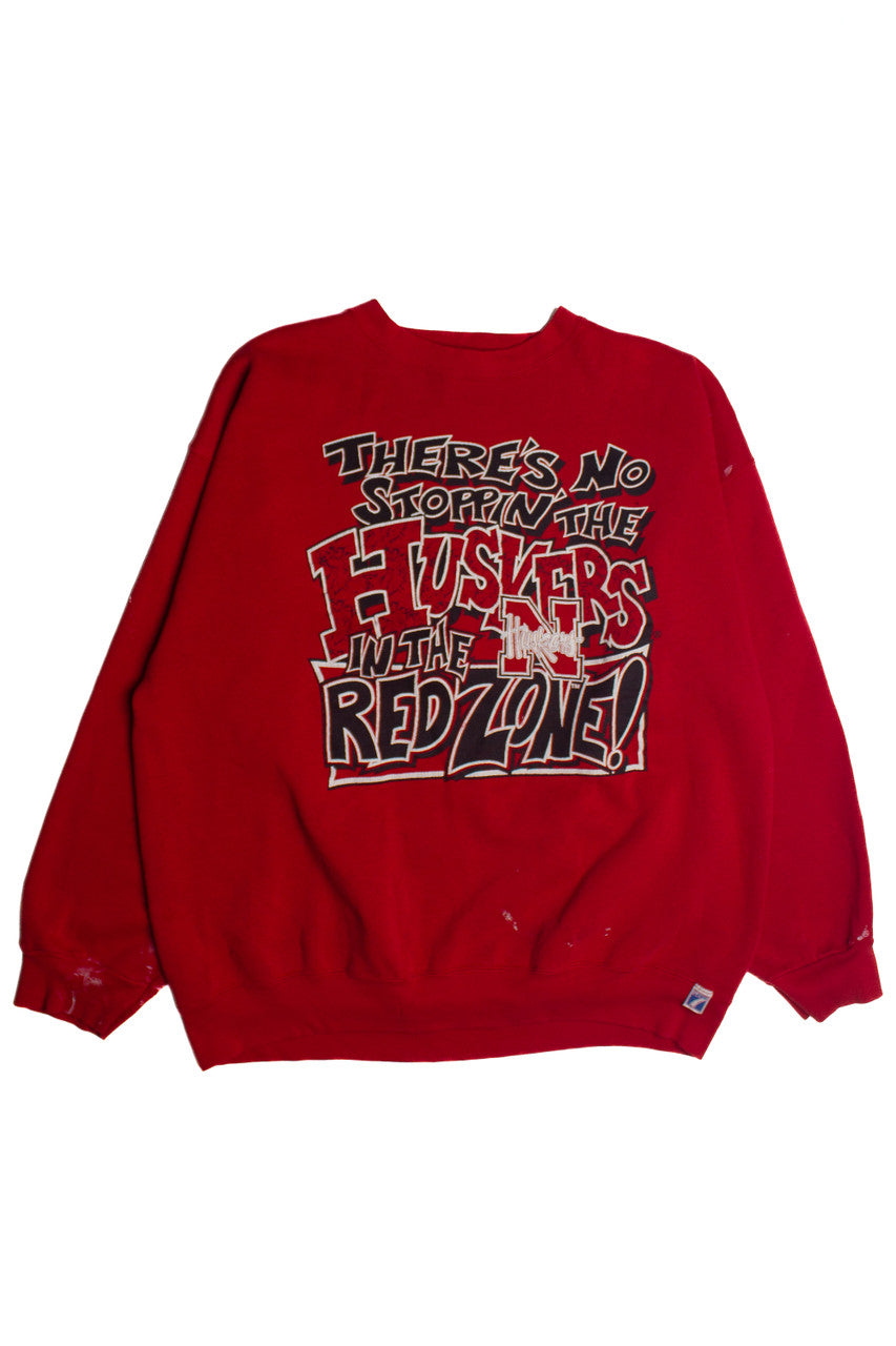 Vintage Logo 7 Huskers Sweatshirt (1990s) 101014