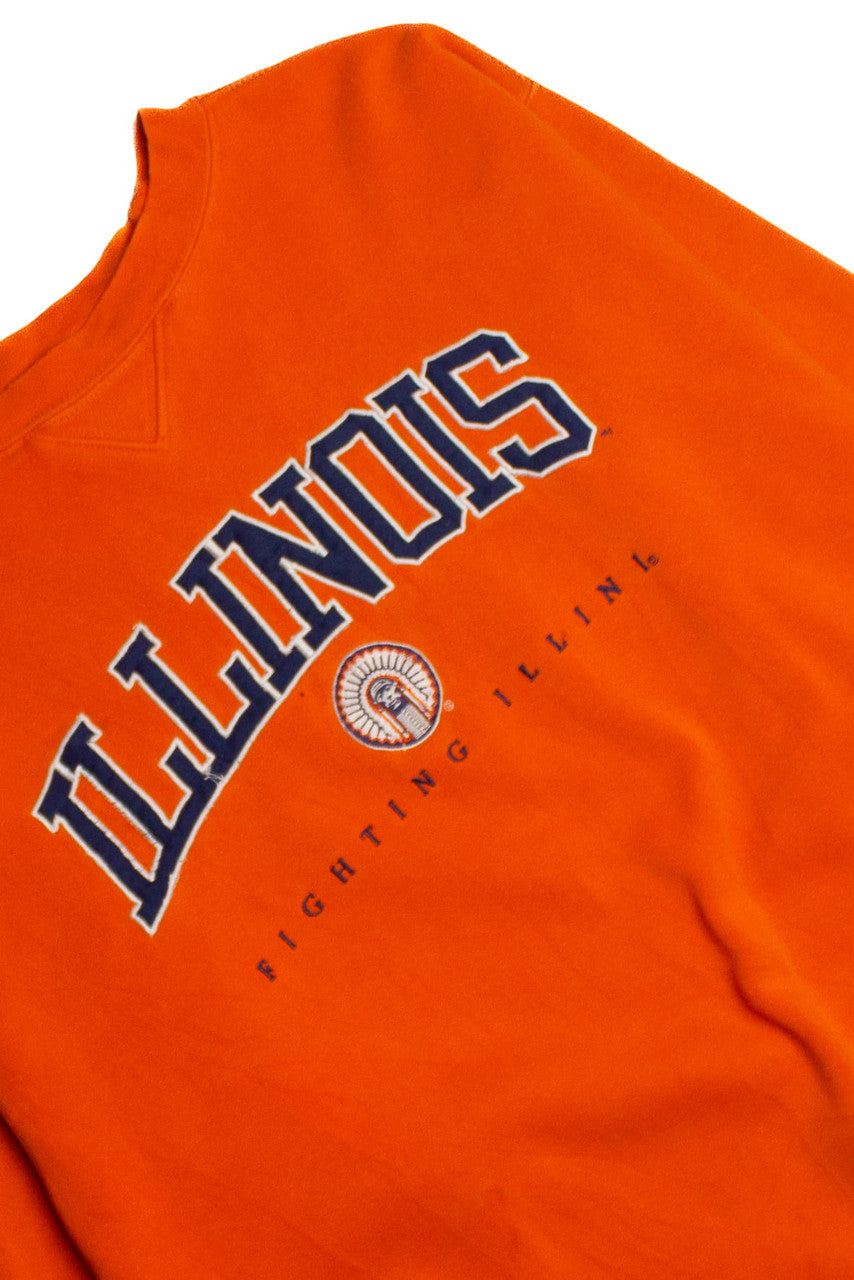 Vintage Illinois Fighting Illini Sweatshirt (1990s) 101015