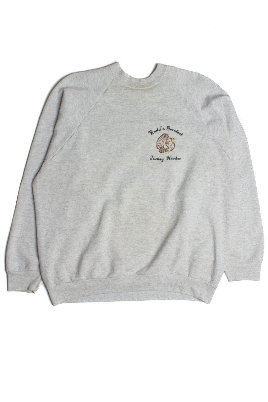 Vintage "World's Greatest Turkey Hunter" Sweatshirt (1980s)