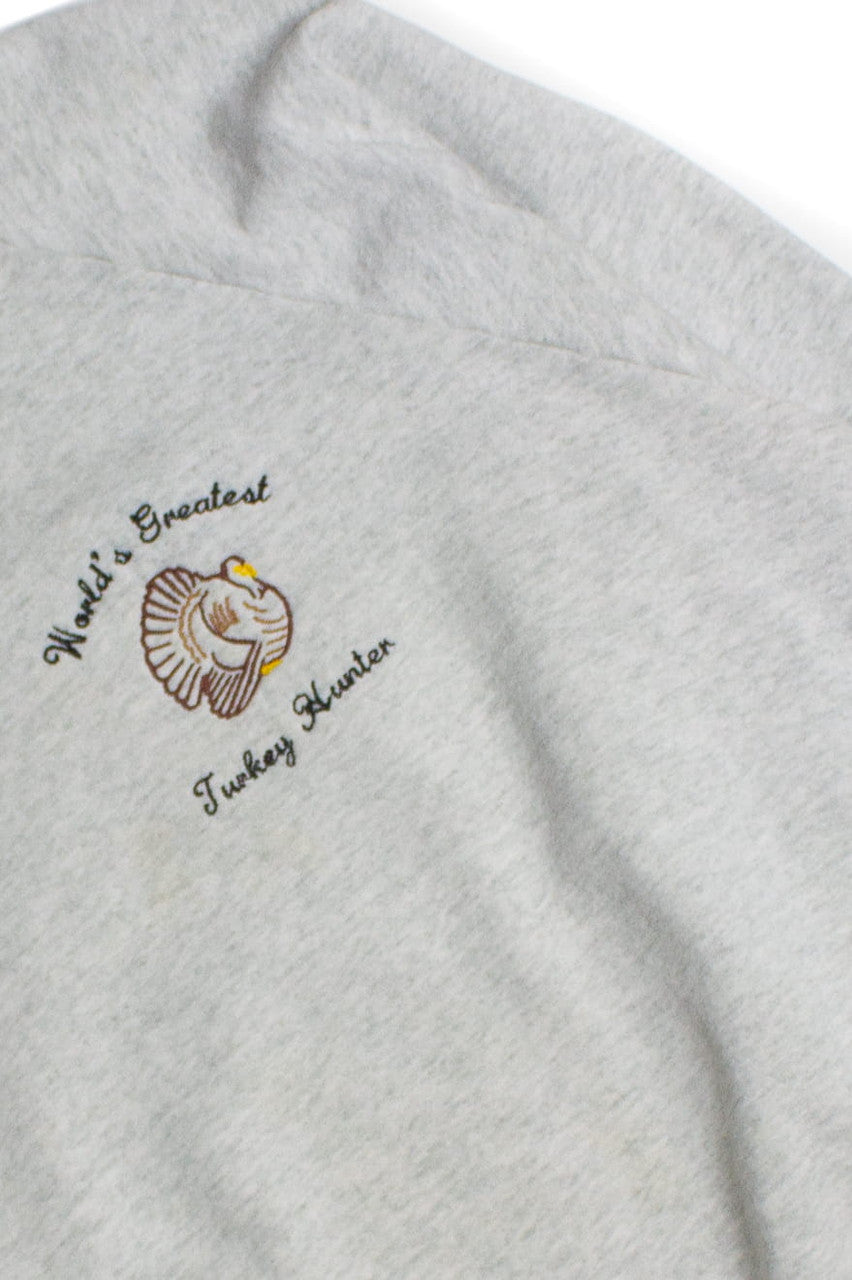 Vintage "World's Greatest Turkey Hunter" Sweatshirt (1980s)