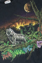 Vintage 1993 Tiger Moon Jungle Print Sweatshirt