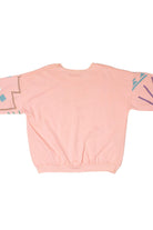 Vintage 1980's Geometric Print Pink Sweatshirt