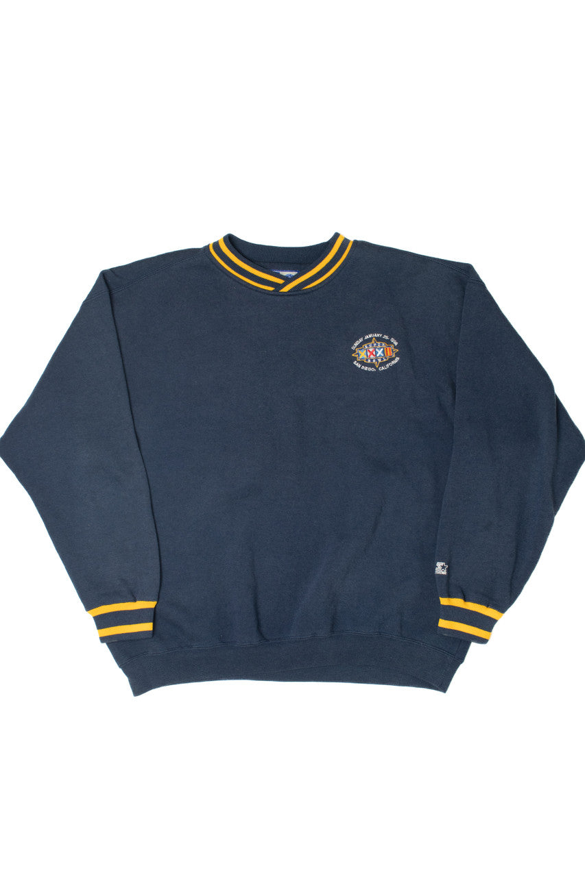 Vintage 1998 Superbowl XXXII San Diego California Starter Sweatshirt