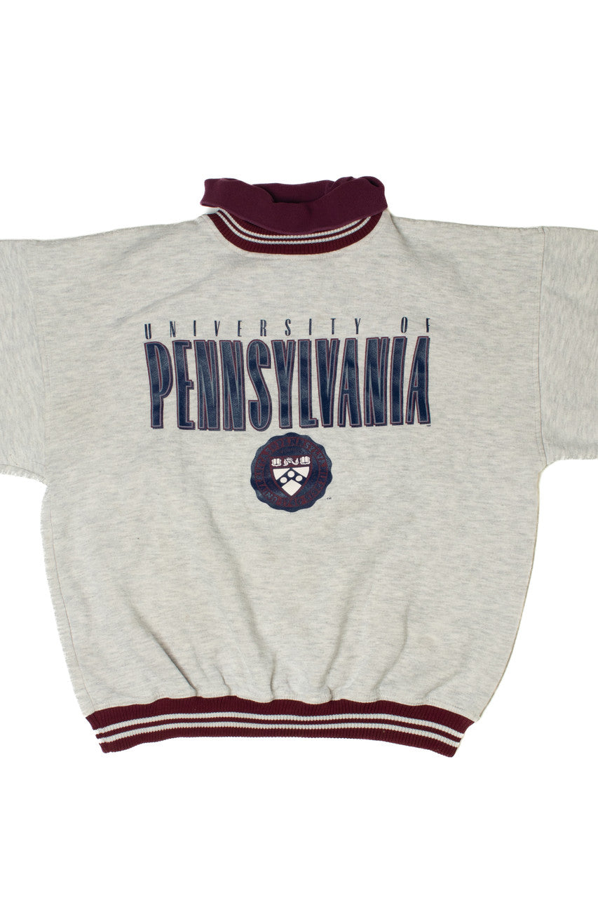 Vintage University of Pennsylvania Faux Turtleneck Sweatshirt
