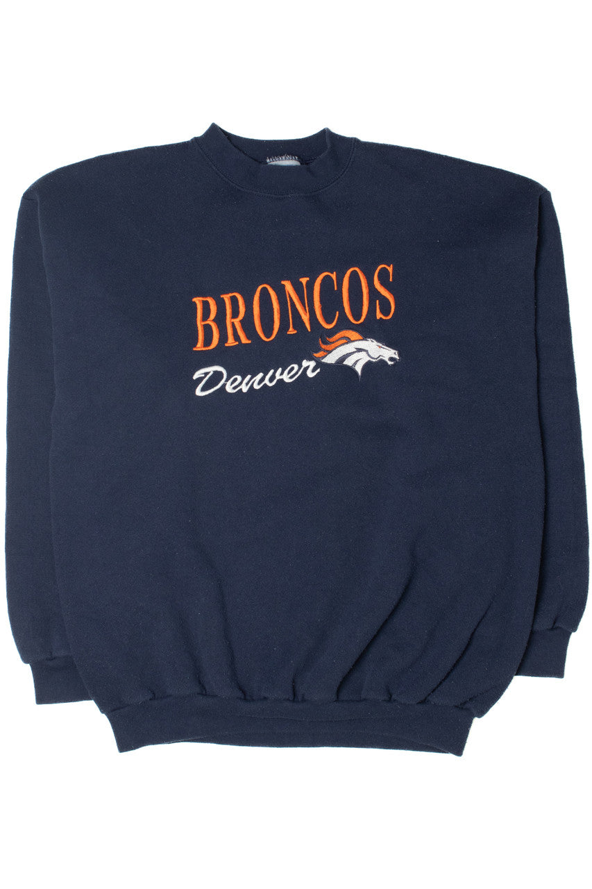 Vintage Denver Broncos NFL Embroidered Sweatshirt