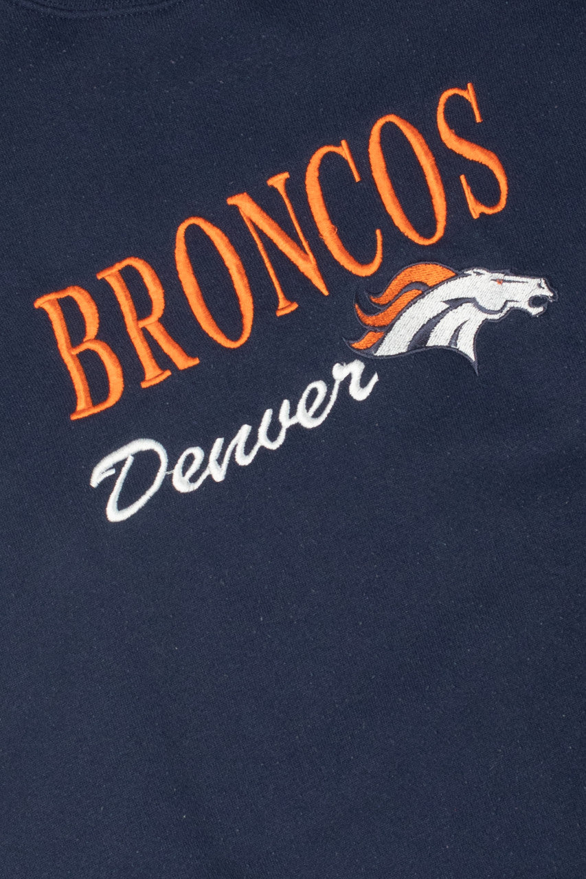 Vintage Denver Broncos NFL Embroidered Sweatshirt