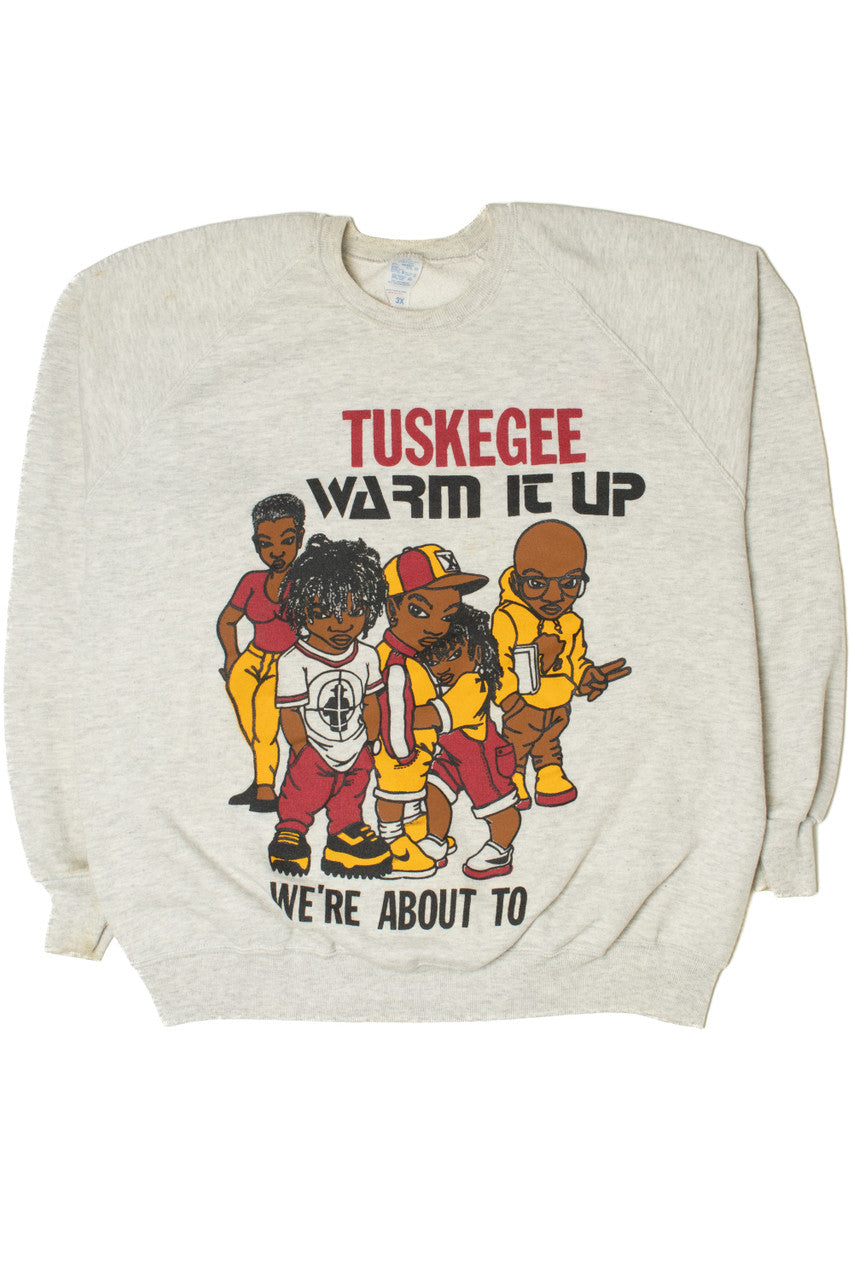 Vintage Tuskegee University "Warm It Up/We're About To" Jerzees Sweatshirt