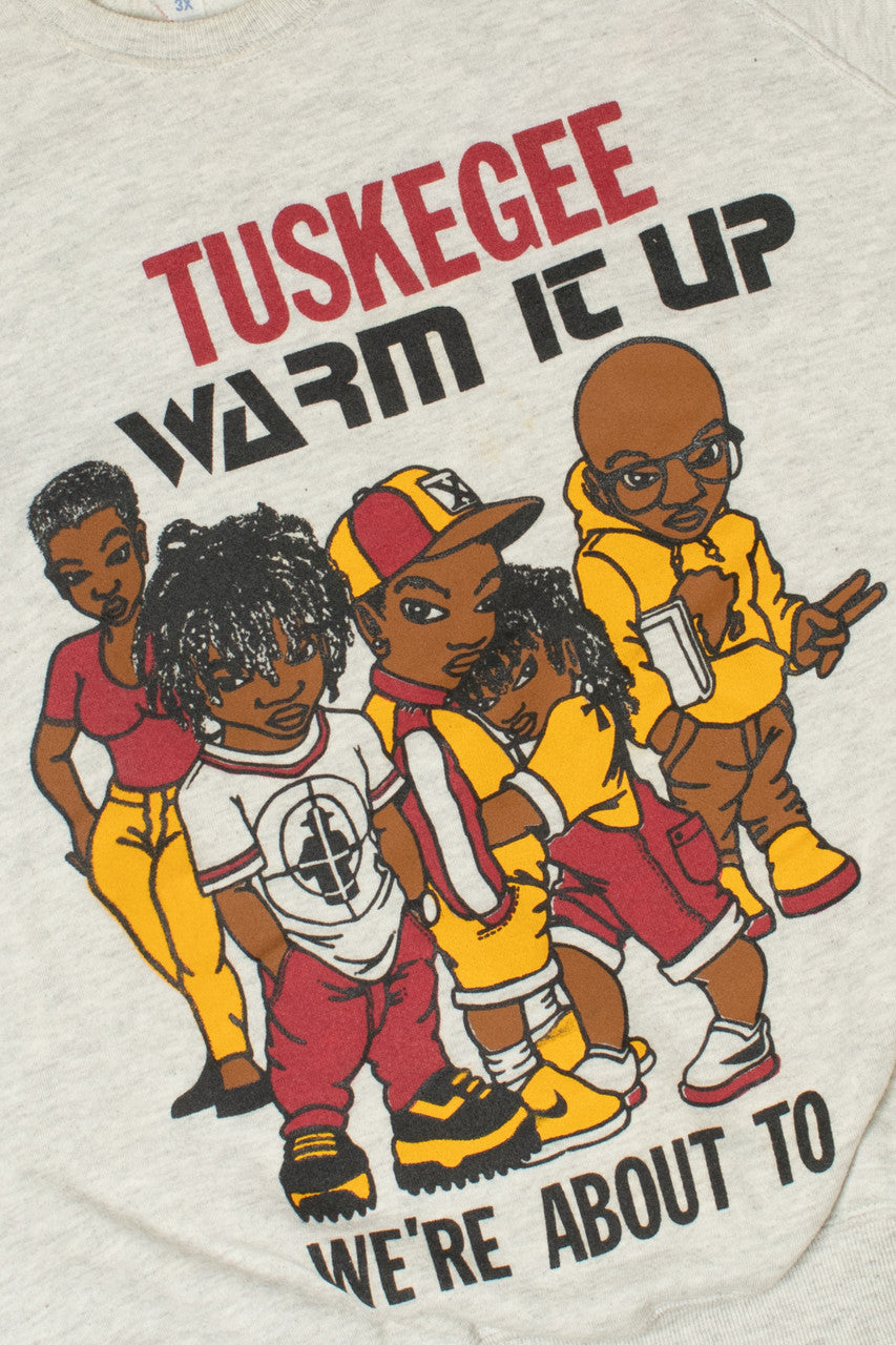 Vintage Tuskegee University "Warm It Up/We're About To" Jerzees Sweatshirt