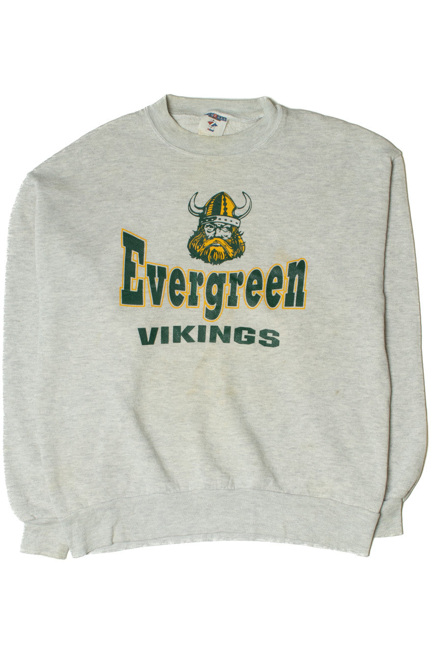 Vintage Ohio Evergreen Vikings Mascot Sweatshirt