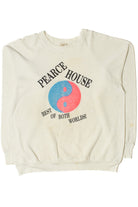 Vintage Distressed "Pearce House" Ying Yang Graphic Sweatshirt