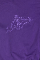 Vintage Purple Filigree Mock Neck Sweatshirt