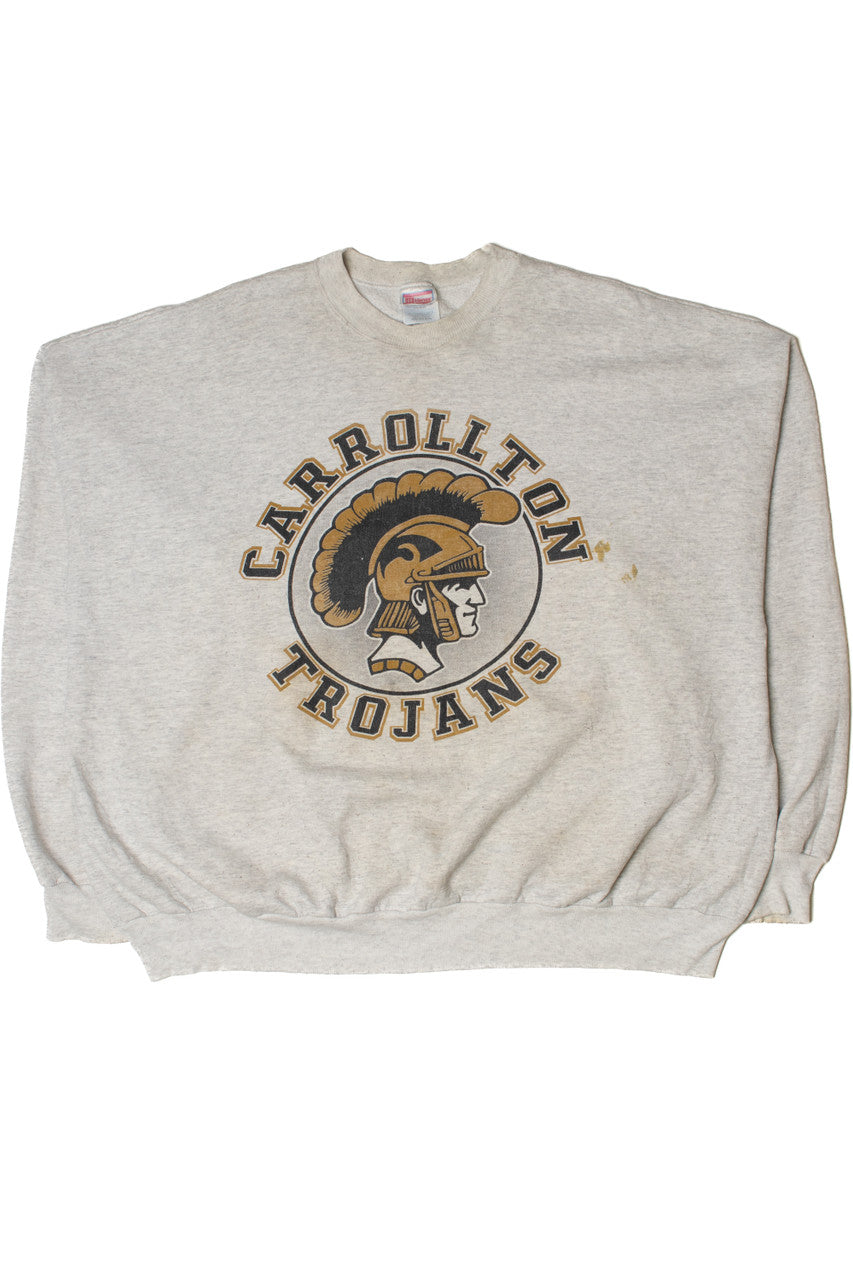 Vintage Carrollton Trojans Mascot Sweatshirt