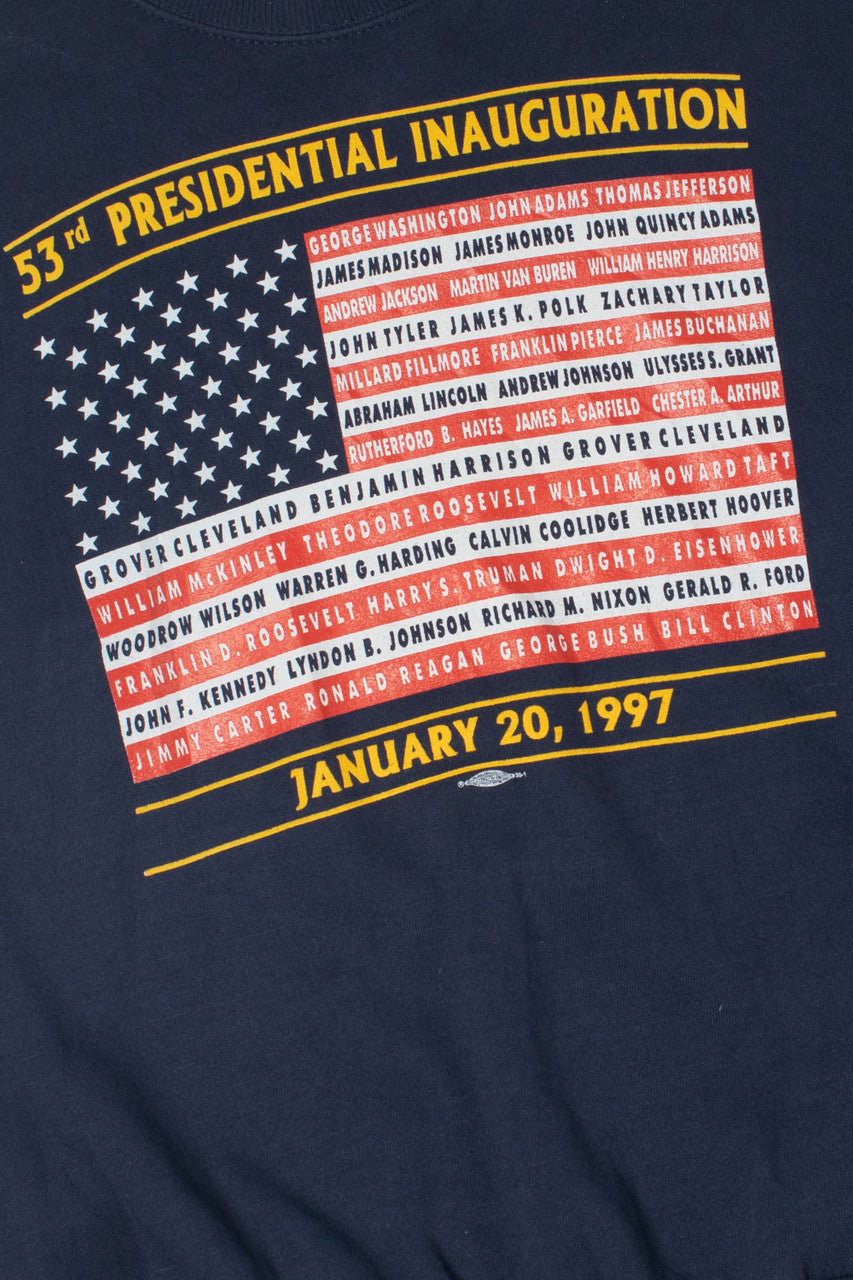 Vintage 1997 Clinton 53rd Presidential Inauguration Sweatshirt