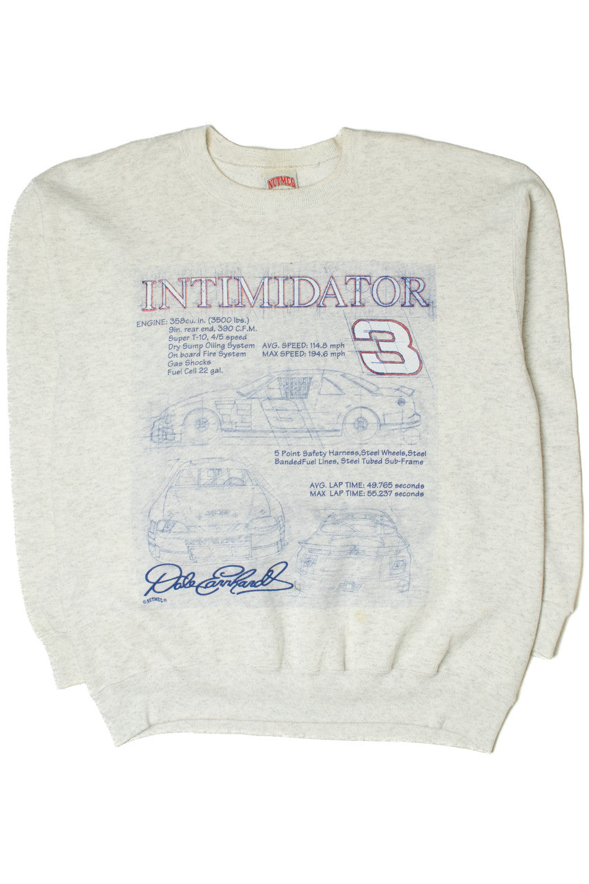 Vintage Dale Earnhardt "Intimidator" Blueprint Sweatshirt