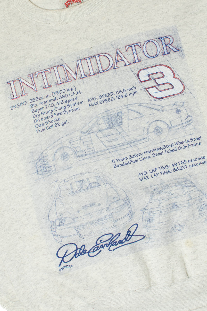 Vintage Dale Earnhardt "Intimidator" Blueprint Sweatshirt
