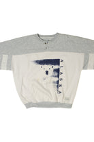 Vintage Alaska Polar Bear Button Henley Sweatshirt