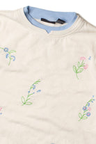 Embroidered Floral Sweatshirt