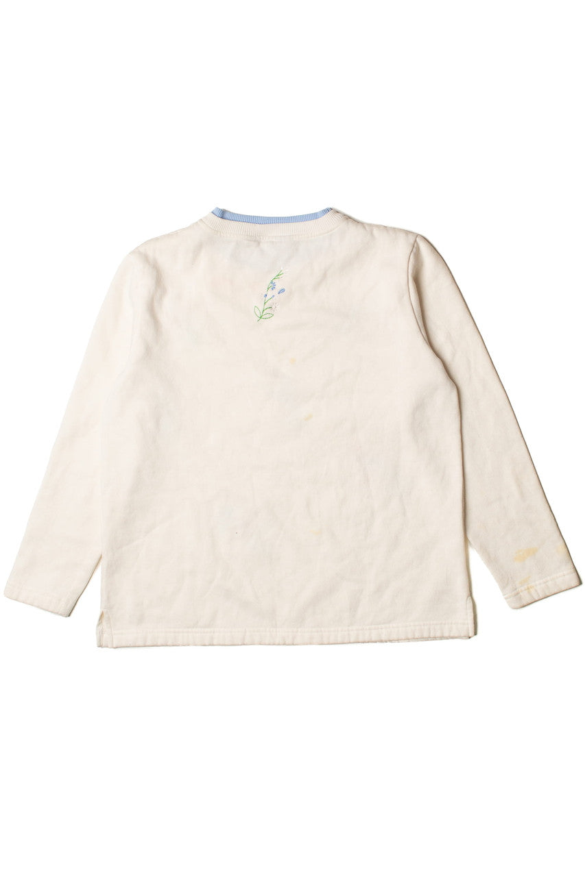 Embroidered Floral Sweatshirt