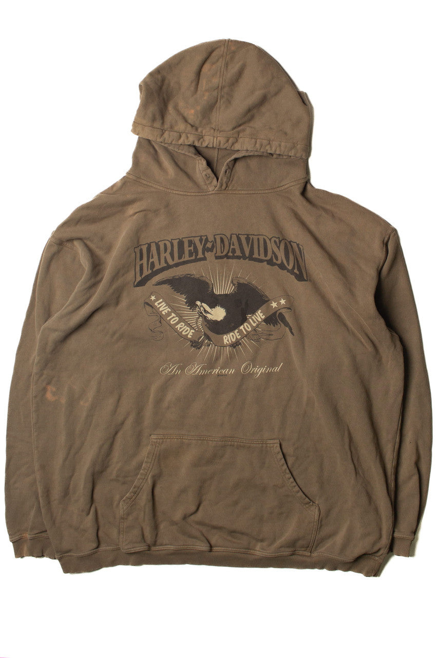 Live To Ride Harley Davidson Hoodie Sweatshirt (2000s)