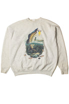 Vintage Air Waves Fishing Sweatshirt (1990s)