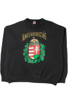 Vintage "Magyarország" Hungary Coat Of Arms Sweatshirt