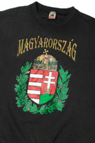 Vintage "Magyarország" Hungary Coat Of Arms Sweatshirt