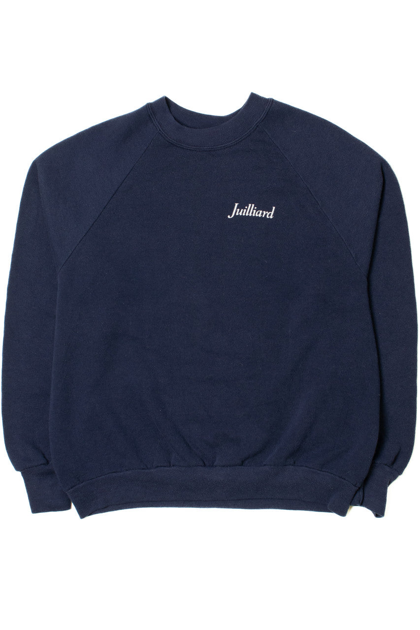 Vintage 1980's Navy "Juilliard" Raglan Sweatshirt