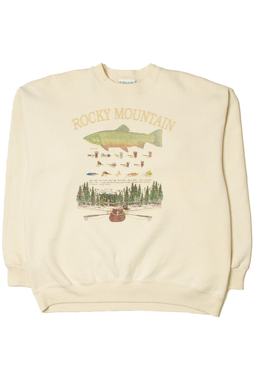 Vintage "Rocky Mountain" Fly Fishing Sweatshirt
